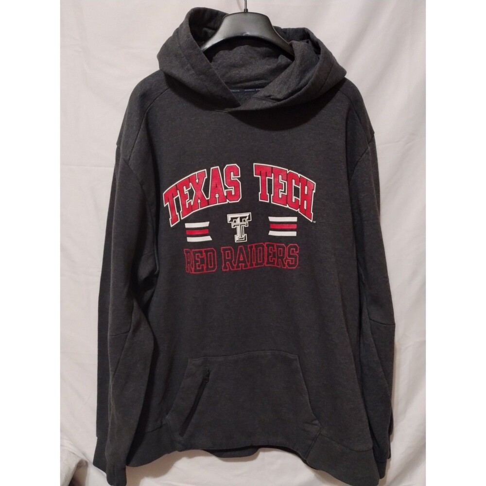 Russell Texas Tech Red Raiders Black Pullover Hoodie Sweatshirt NCAA-XXL